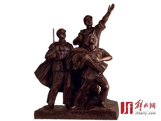 上海油雕院50周年雕塑展，原作者“复原”上影厂厂标(组图)